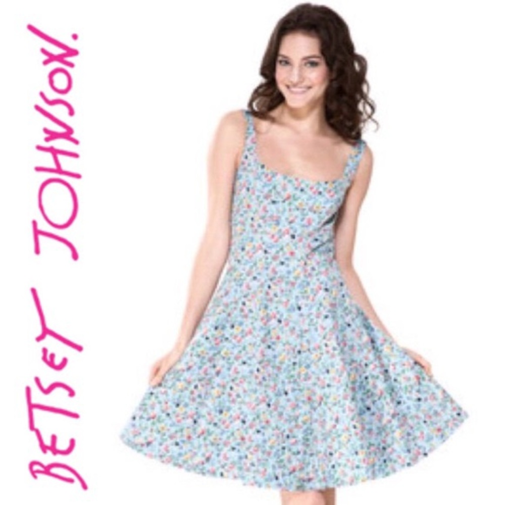 NWT Betsey Johnson Flower Garden Tea Party Dress